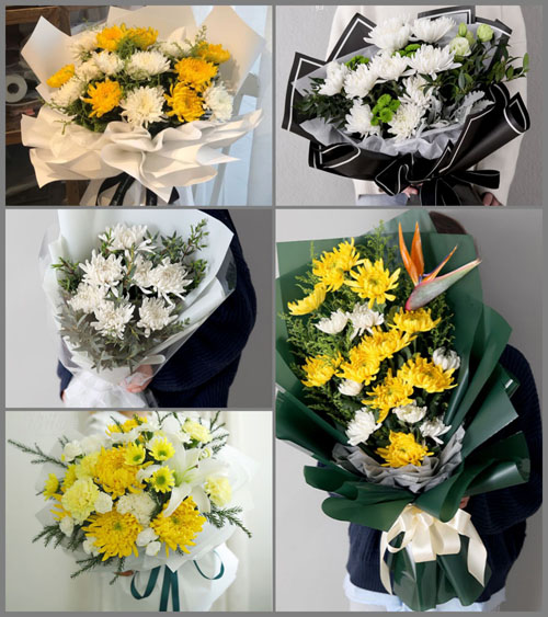 安徽池州市东至县花园乡白事花束代送